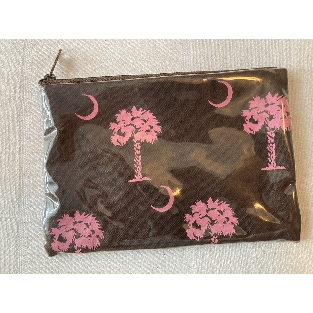 South Carolina New Humor Make-up case small pouch approx 8" x 6"